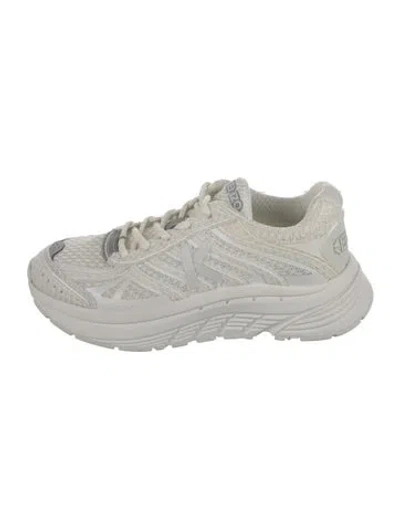 Pre-owned Kenzo Mesh Athletic Sneakers In White