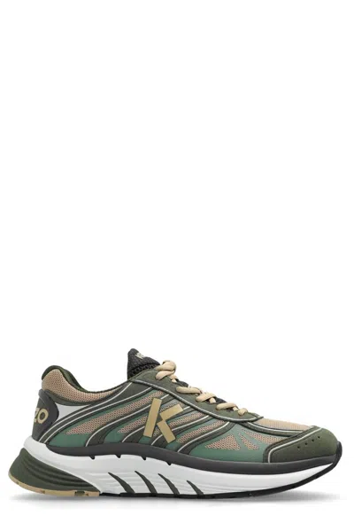 Kenzo Low Top Sneakers With Chunky Rubber Sole In Multi