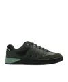 Kenzo Mesh-panelled Leather Sneakers In Black