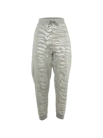 Pre-owned Kenzo Metallic-print Track Pants In Gray