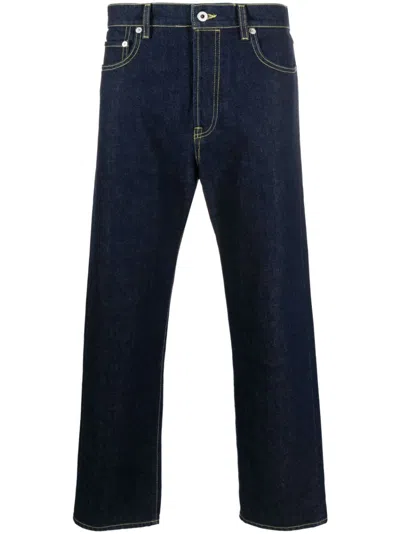 KENZO MID-RISE STRAIGHT-LEG JEANS
