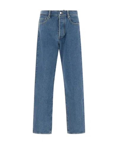 Kenzo Mid-rise Straight-leg Jeans In Blue