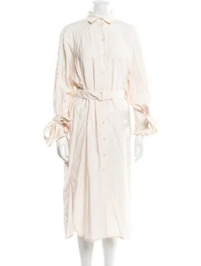 Pre-owned Kenzo Midi Length Dress In Neutral