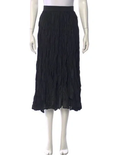 Pre-owned Kenzo Midi Length Skirt In Black