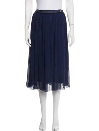 Pre-owned Kenzo Midi Length Skirt In Blue