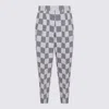Kenzo Midnight Blue Cotton Blend Patchwork Pants In Blue