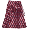 Kenzo Midnight Blue Mermaid Print Wrap Skirt In Midnight Blue