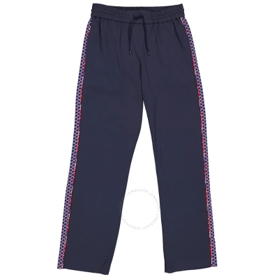 Kenzo Midnight Blue Straight-leg Cropped Track Pants