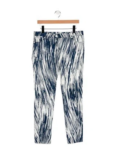Pre-owned Kenzo Mid-rise Skinny Leg Jeans In Blue