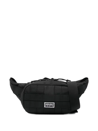 Kenzo Mini Adjustable Belt Bag - 21.5 X 13 X 4.5 Cm In Black