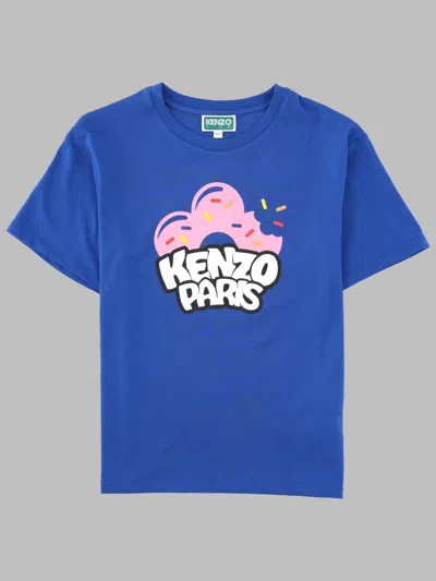 Kenzo Mini Comfort Tee For Boys In Blue