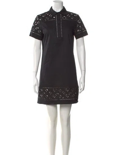 Pre-owned Kenzo Mini Dress In Black