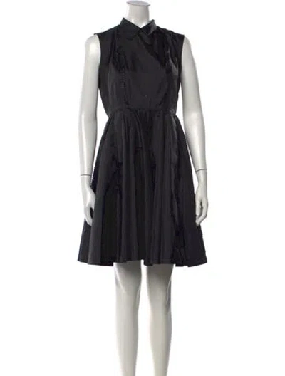 Pre-owned Kenzo Mini Dress In Black