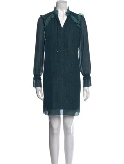 Pre-owned Kenzo Mini Dress In Blue