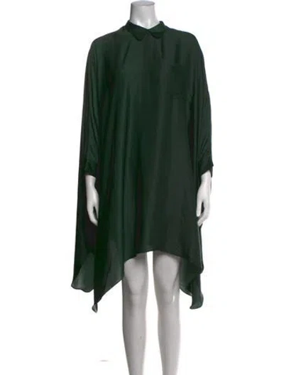 Pre-owned Kenzo Mini Dress In Green