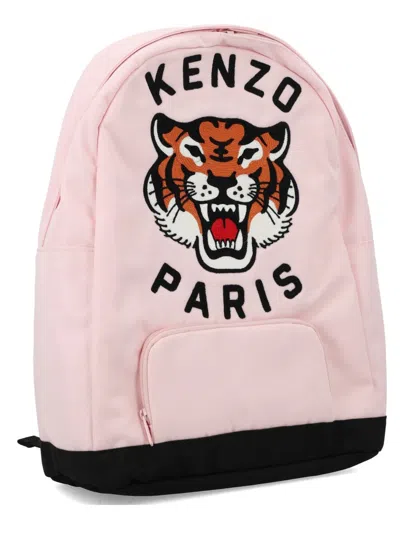 Kenzo Mini Girls' Trendy Backpack In Pink