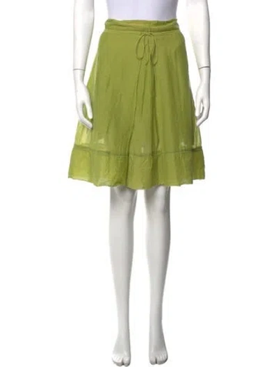 Pre-owned Kenzo Mini Skirt In Green