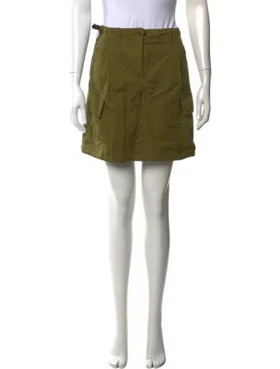 Pre-owned Kenzo Mini Skirt W/ Tags In Green