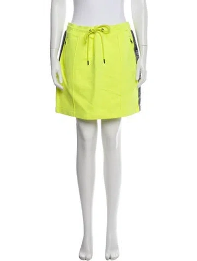 Pre-owned Kenzo Mini Skirt W/ Tags In Yellow