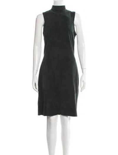 Pre-owned Kenzo Mock Neck Knee-length Dress In Black