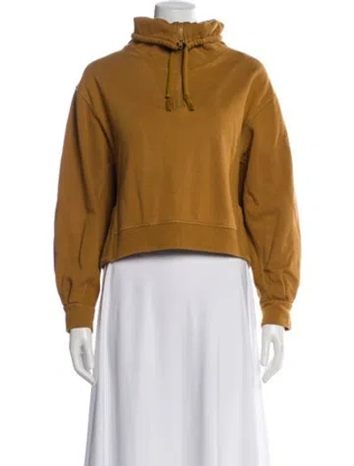 Pre-owned Kenzo Mock Neck Long Sleeve Sweatshirt In Brown