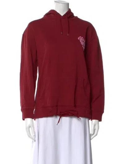 Pre-owned Kenzo Mock Neck Long Sleeve Sweatshirt In Red