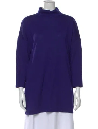 Pre-owned Kenzo Mock Neck Sweater In Multi