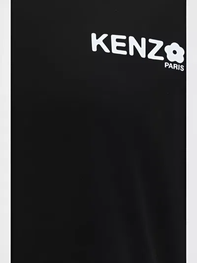 Kenzo Monochrome Crew Neck Cotton T-shirt
