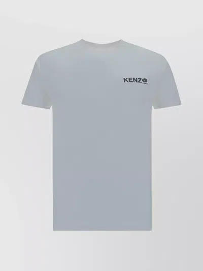 Kenzo Monochrome Crew Neck T-shirt In Blue