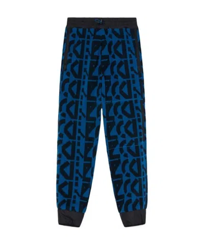 KENZO MONOGRAM-PRINT FLEECE TRACK PANTS