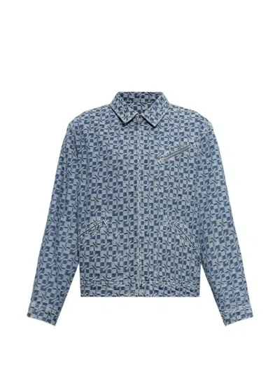 Kenzo Monogram-print Jacket In Multi