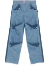 Kenzo Multi-pocket Jeans In 蓝色