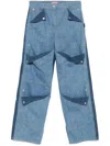 Kenzo Multi-pocket Jeans In Blue