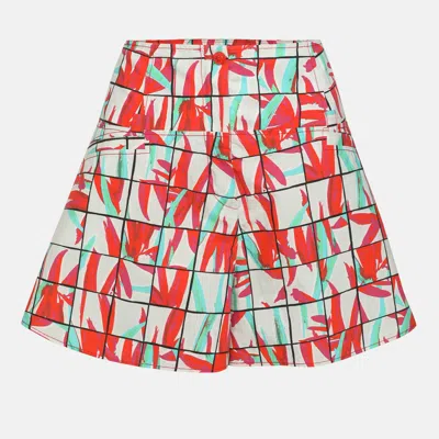 Pre-owned Kenzo Multicolor Abstract Print Cotton Regular Shorts M