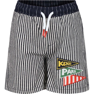 Kenzo Kids' Multicolor Casual Shorts For Boy