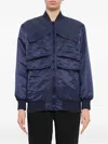 Kenzo Multi-pocket Bomber Jacket In Blue