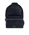 Kenzo Woven-pattern Zipped Backpack In Black