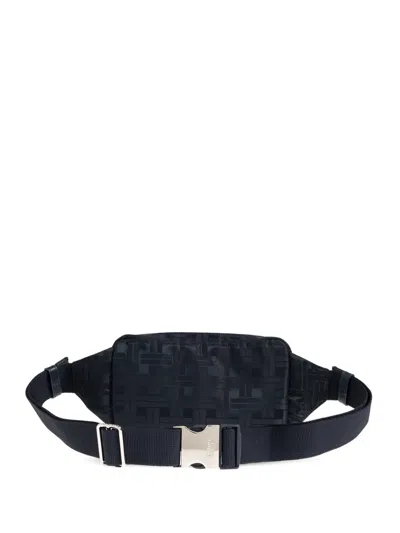 Kenzo Mura Woven Zip Belt Bag In Blue