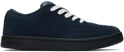 Kenzo Navy Dome Sneakers In Blue