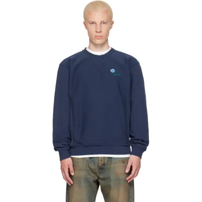Kenzo Navy  Paris ' Tulip' Embroidered Sweatshirt