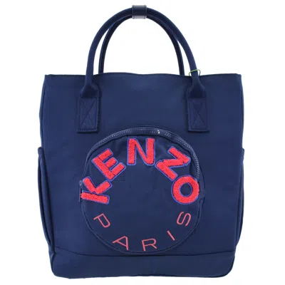Kenzo Navy Logo Baby Changing Bag In ["blue"]