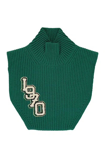 Kenzo 1970 Faux Roll-neck In Green