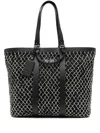Kenzo Net-overlay Tote Bag In Black