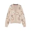 Kenzo Floral-print Button Cardigan In Neutral