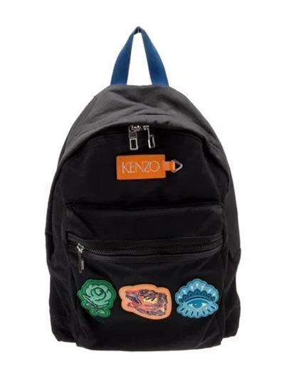 Pre-owned Kenzo Nylon Backpack In Black