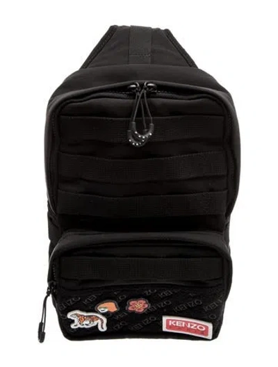 Pre-owned Kenzo Nylon Backpack In Black