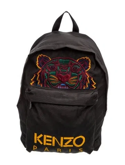Pre-owned Kenzo Nylon Backpack In Black