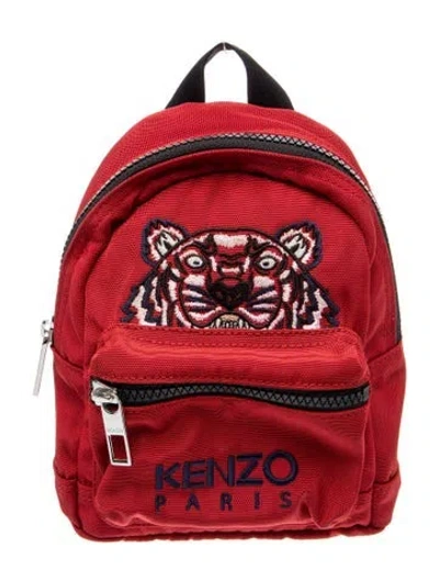 Pre-owned Kenzo Nylon Backpack In Red