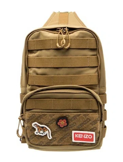 Pre-owned Kenzo Nylon Backpack W/ Tags In Green