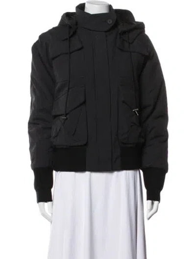 Pre-owned Kenzo Nylon Bomber Jacket In Grey